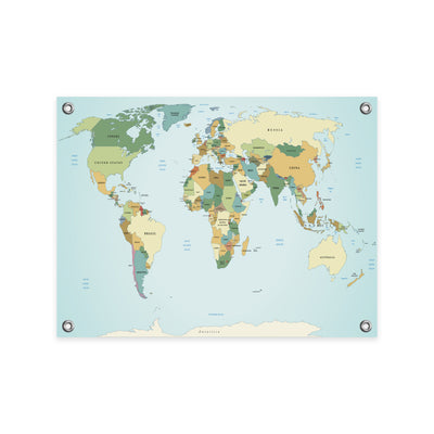 Wereldkaart Tuinposters